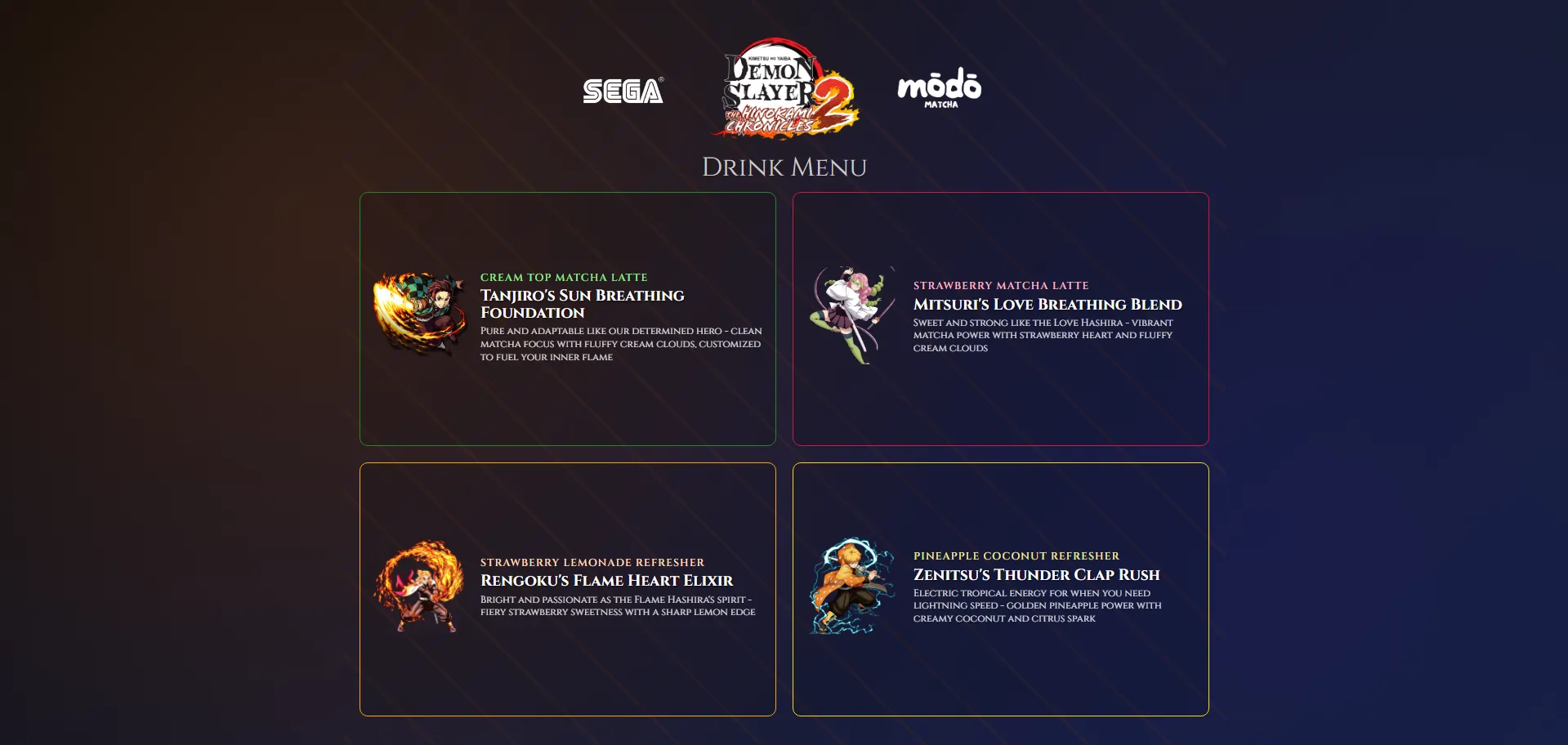 Modo Matcha live ordering system